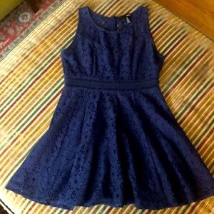 Dark blue  lace AQUA dress size S